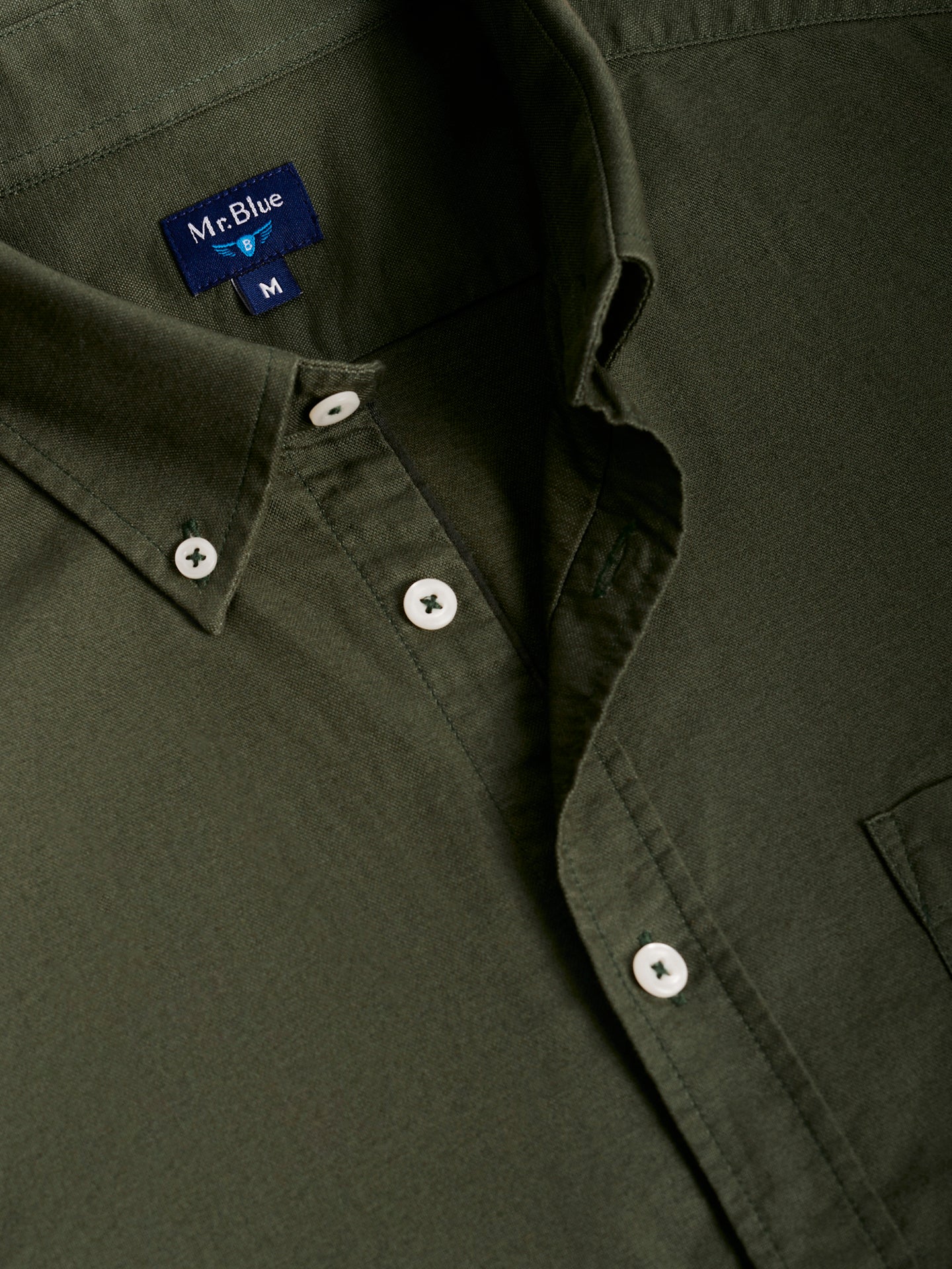 GREEN REGULAR FIT MR SHIRT. BLUE