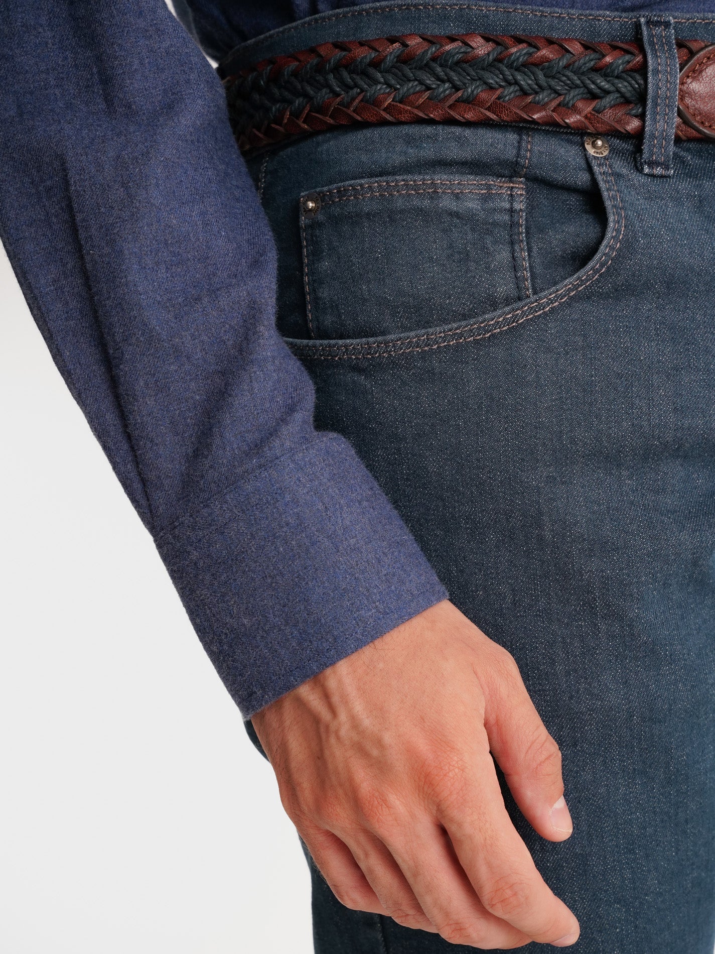 JEANS GRIS SLIM FIT MR. AZUL