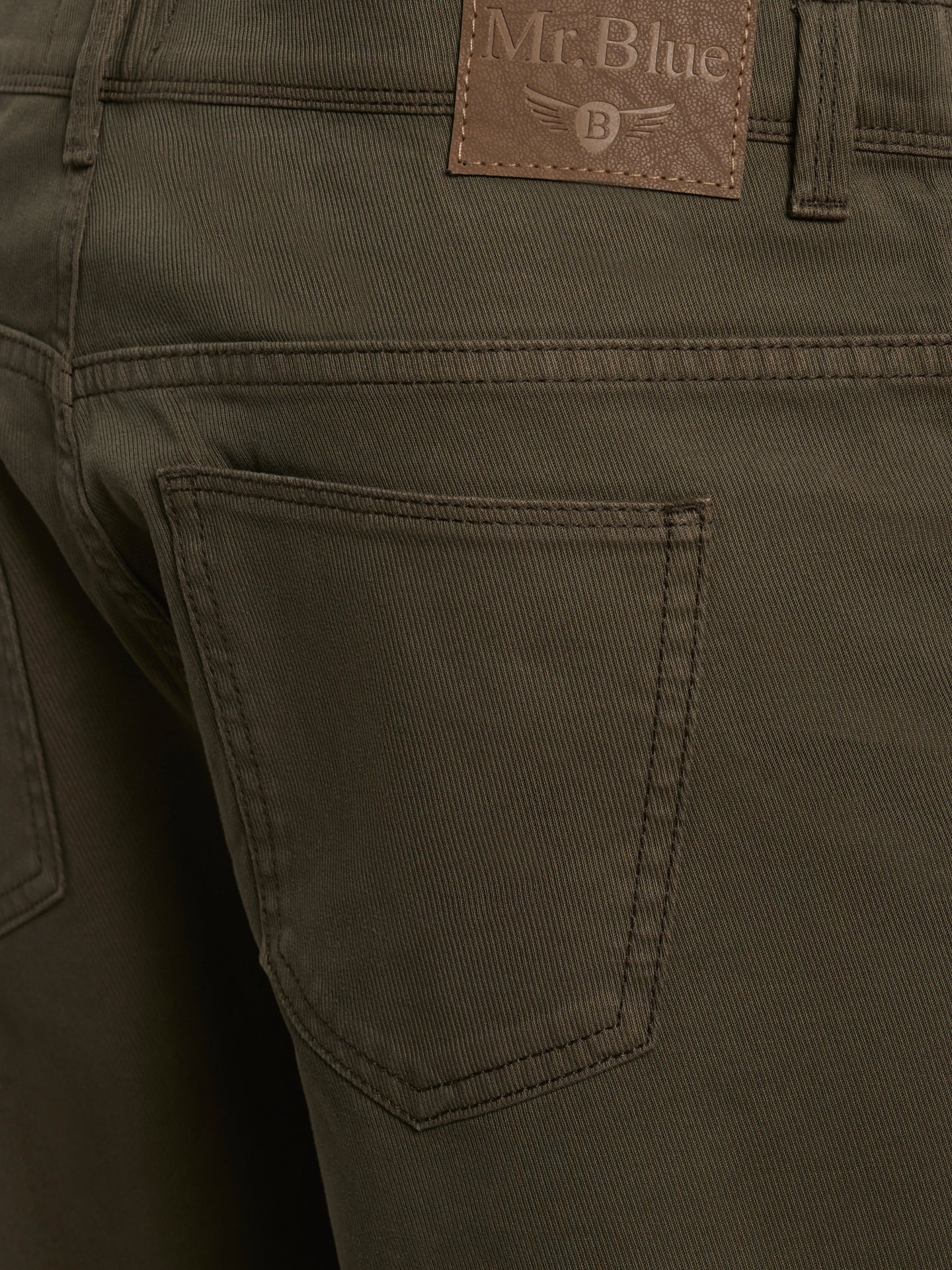 PANTALÓN SLIM FIT VERDE MR. AZUL