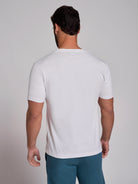 CAMISETA DE ALGODÓN BLANCA MANGA CORTA REGULAR FIT MR. AZUL