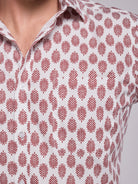CAMISA ALGODÃO VERMELHA MANGA CURTA REGULAR FIT MR. BLUE