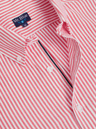 CAMISA ALGODÃO VERMELHA MANGA COMPRIDA REGULAR FIT MR. BLUE