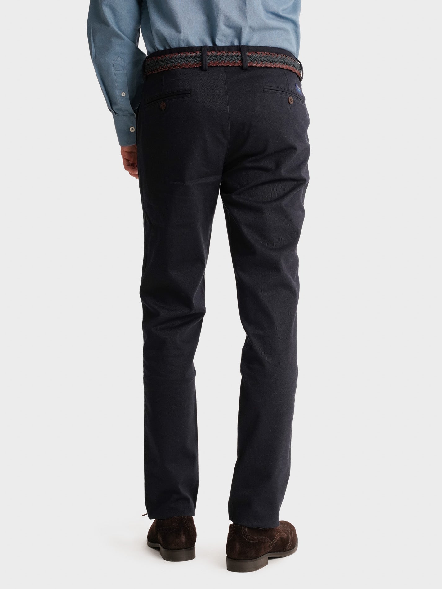 PANTALÓN ESTRUCTURA AZUL SLIM FIT MR. AZUL