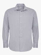 BLUE LONG SLEEVE REGULAR FIT SHIRT MARK BELLUCCI