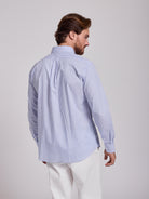 CAMISA ALGODÃO AZUL MANGA COMPRIDA REGULAR FIT MR. BLUE