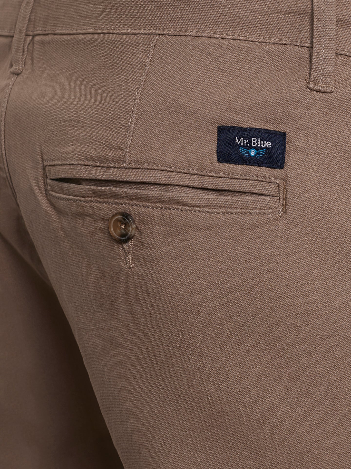 PANTALÓN ESTRUCTURA SLIM FIT BEIGE MR. AZUL