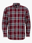 RED REGULAR FLANNEL FLANNEL SHIRT REGULAR FIT MR. BLUE