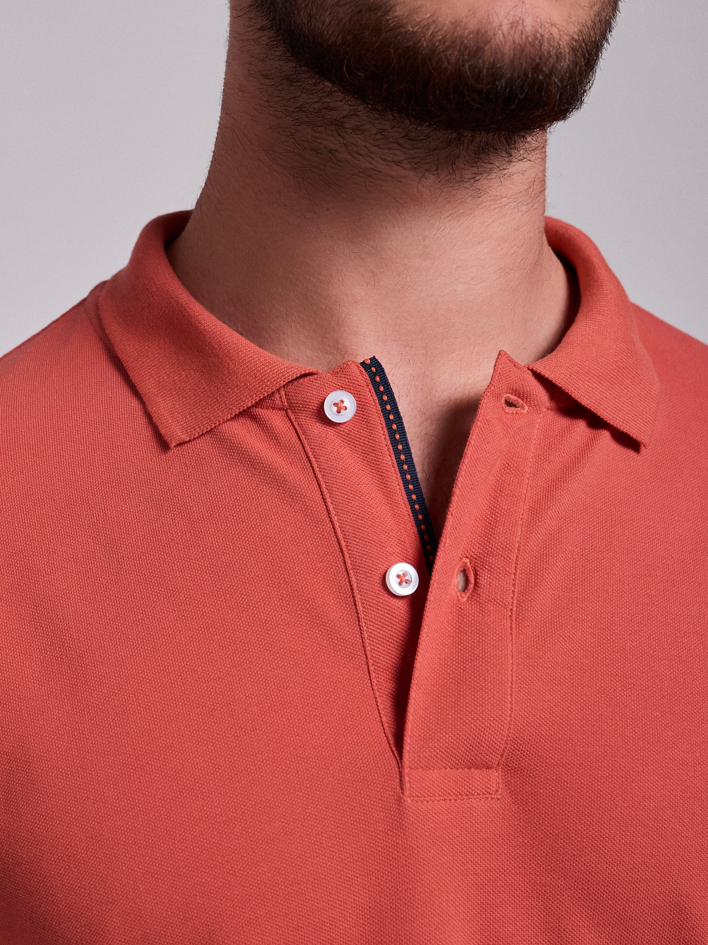 RED POLO SHORT SLEEVE REGULAR FIT MR. BLUE