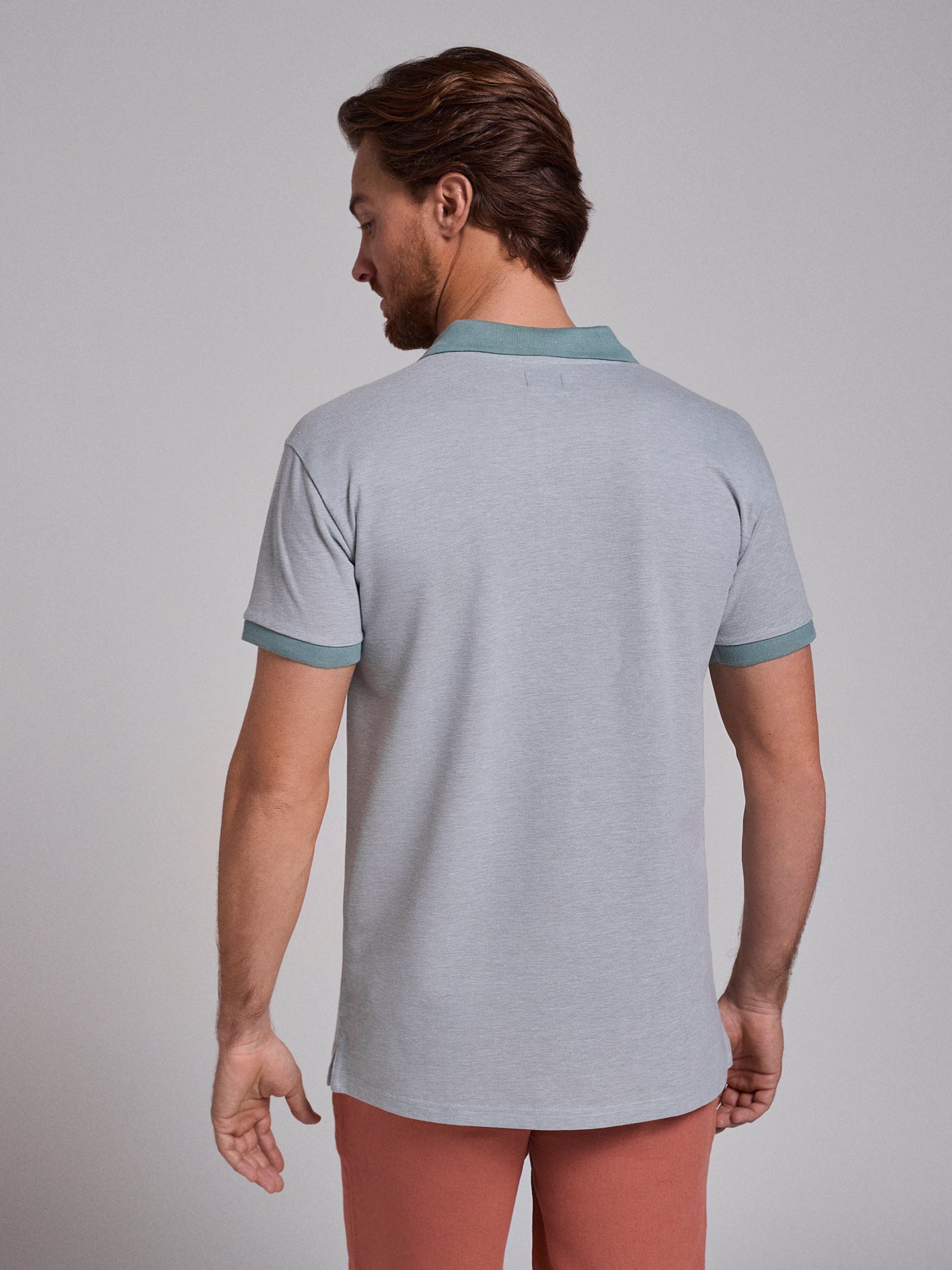 GREEN POLO SHORT SLEEVE REGULAR FIT MR. BLUE