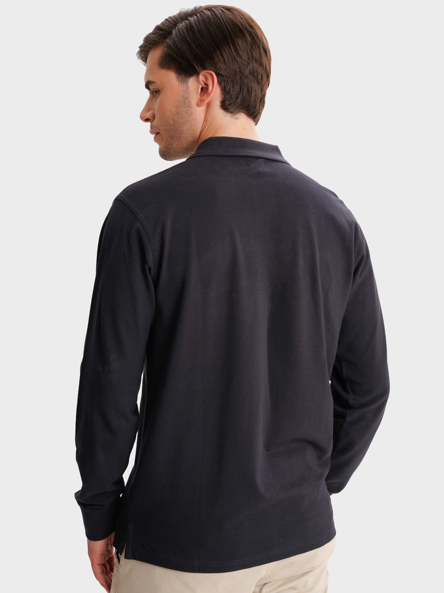 BLUE POLO LONG SLEEVE REGULAR FIT MR. BLUE
