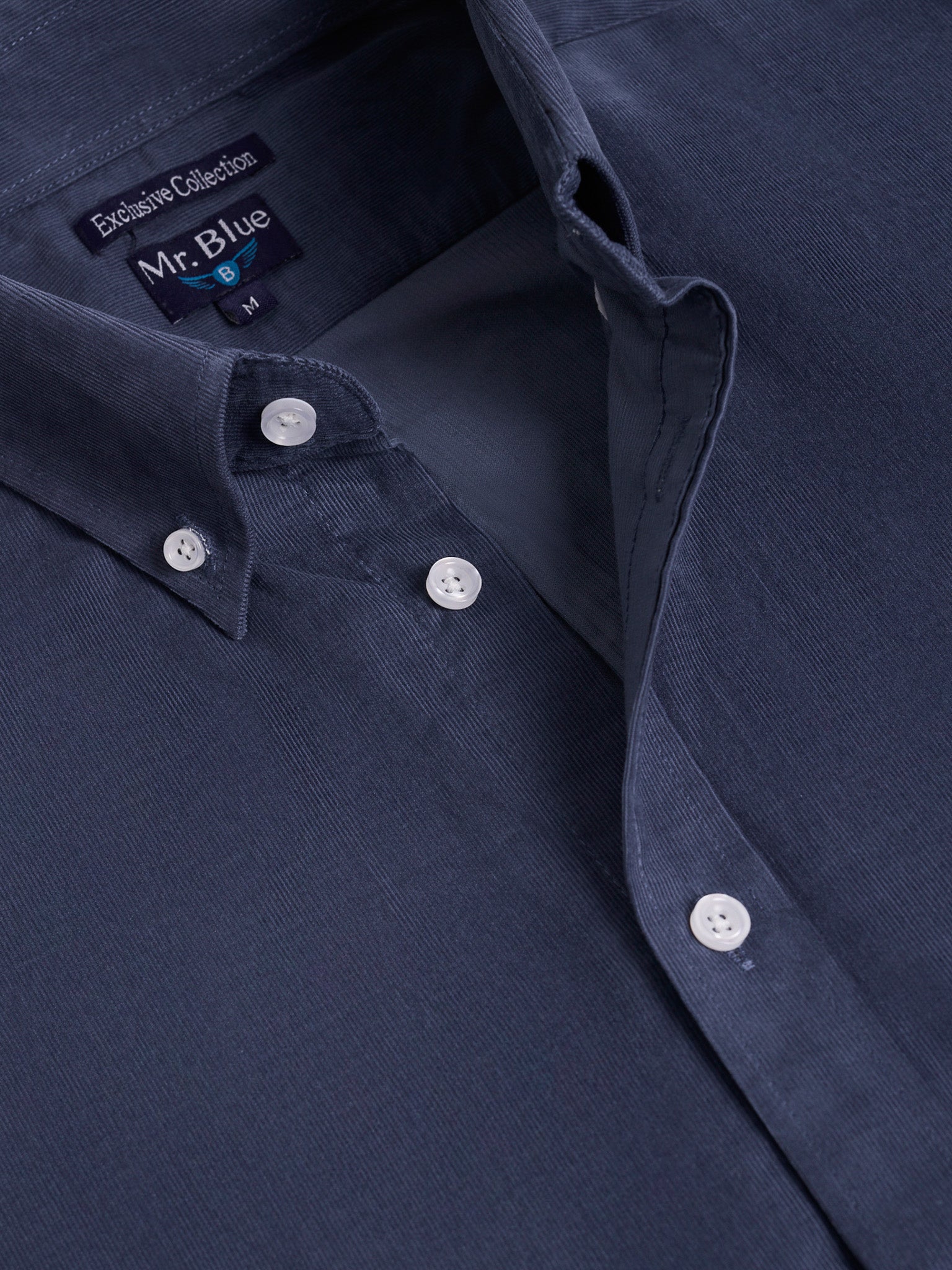 BLUE COTTON SHIRT LONG SLEEVE REGULAR FIT MR. BLUE