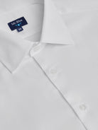WHITE COTTON LONG SLEEVE SHIRT CLASSIC FIT MR. BLUE