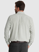 GREEN COTTON SHIRT LONG SLEEVE REGULAR FIT MR. BLUE