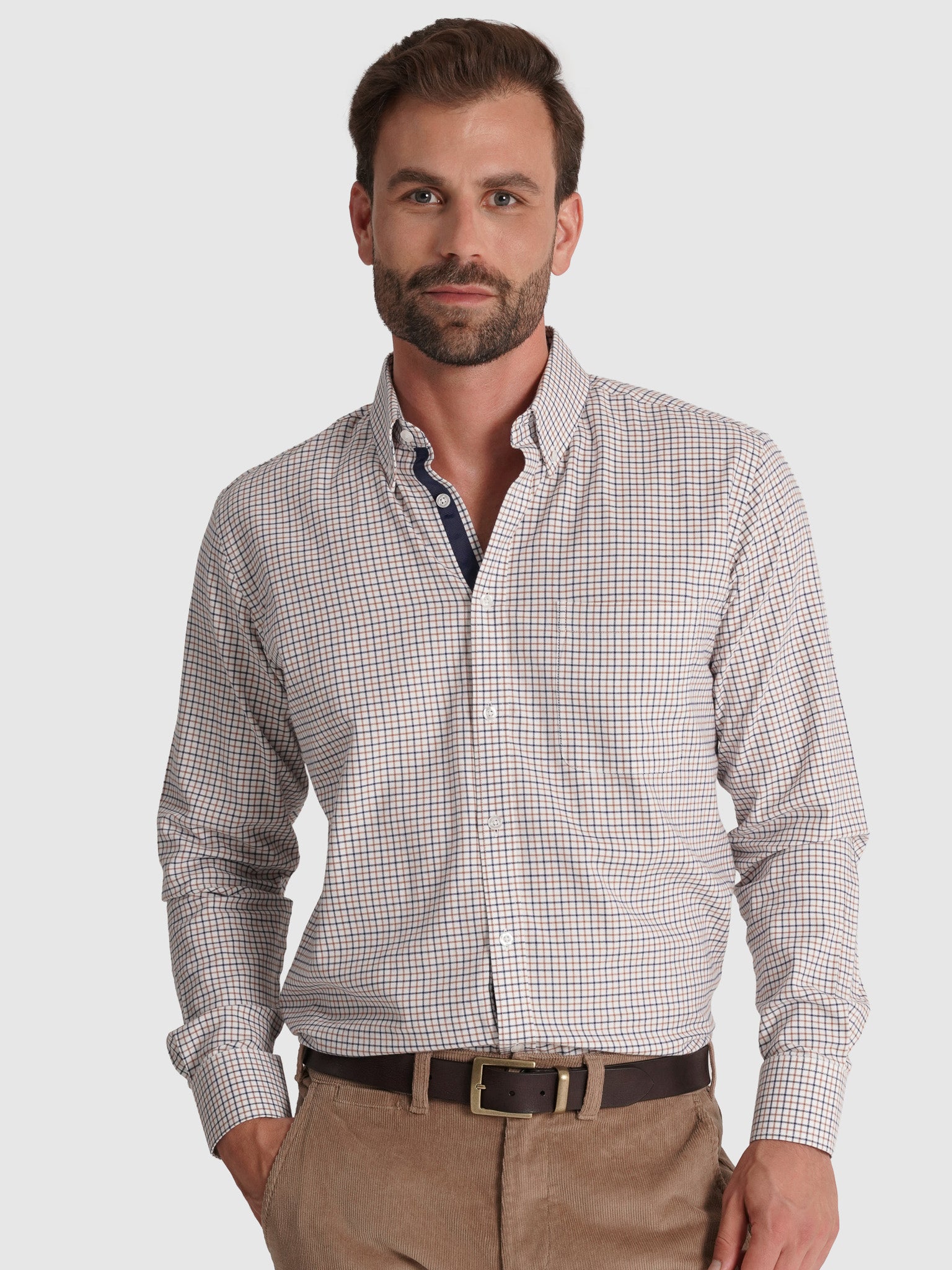 BLUE COTTON SHIRT LONG SLEEVE REGULAR FIT MR. BLUE