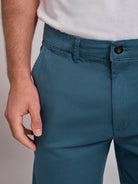 GREEN COTTON BERMUDA REGULAR FIT MR. BLUE