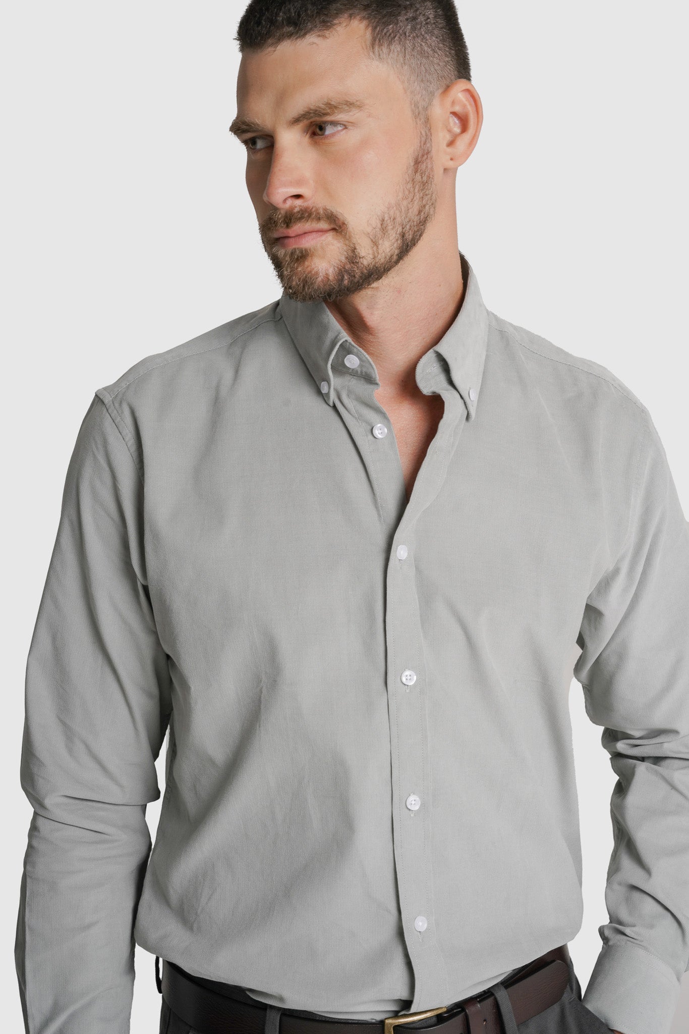 CAMISA BOMBAZINE REGULAR FIT VERDE LISA MR. BLUE