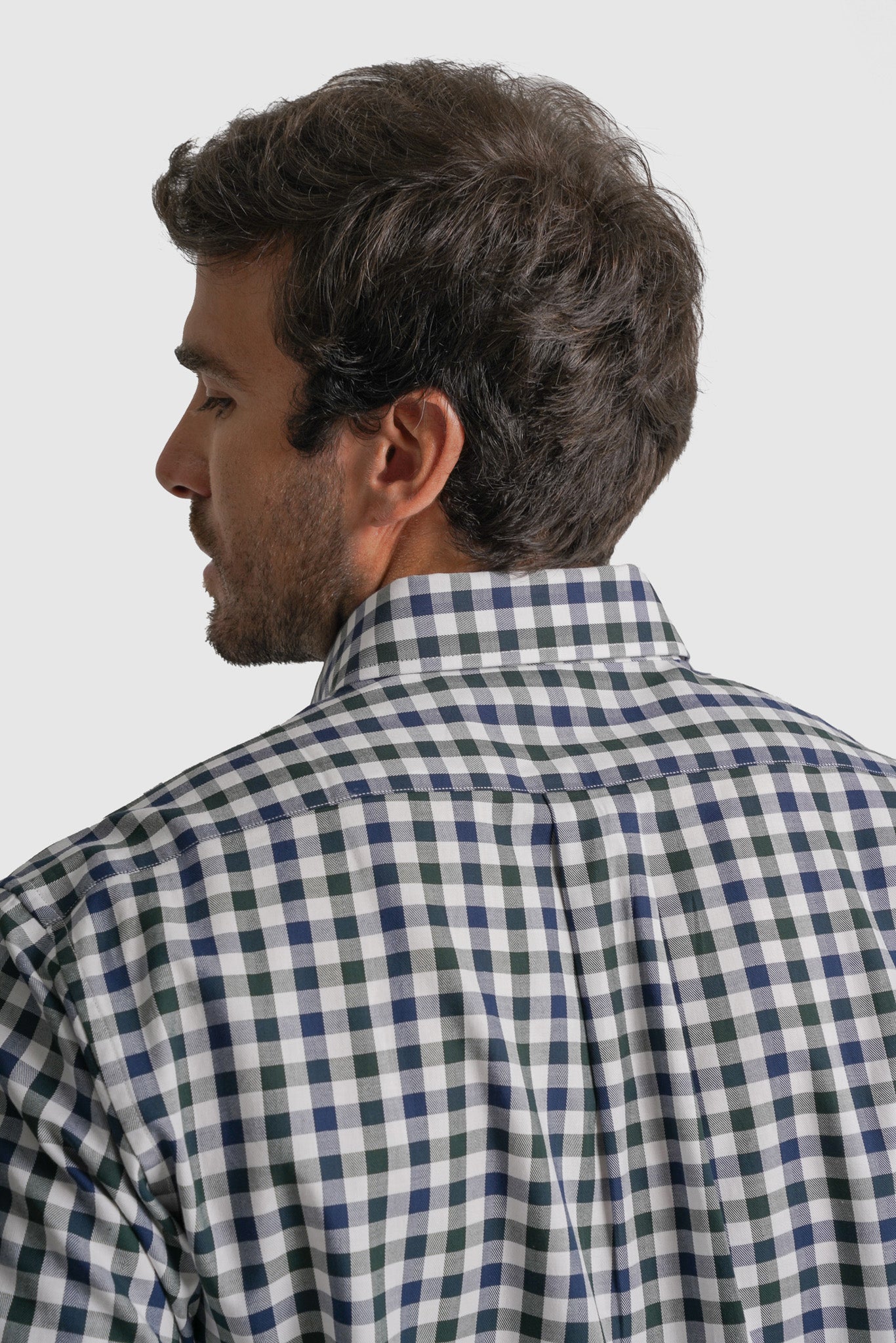 CAMISA TWILL REGULAR FIT BRANCA AO QUADRADO MR. BLUE
