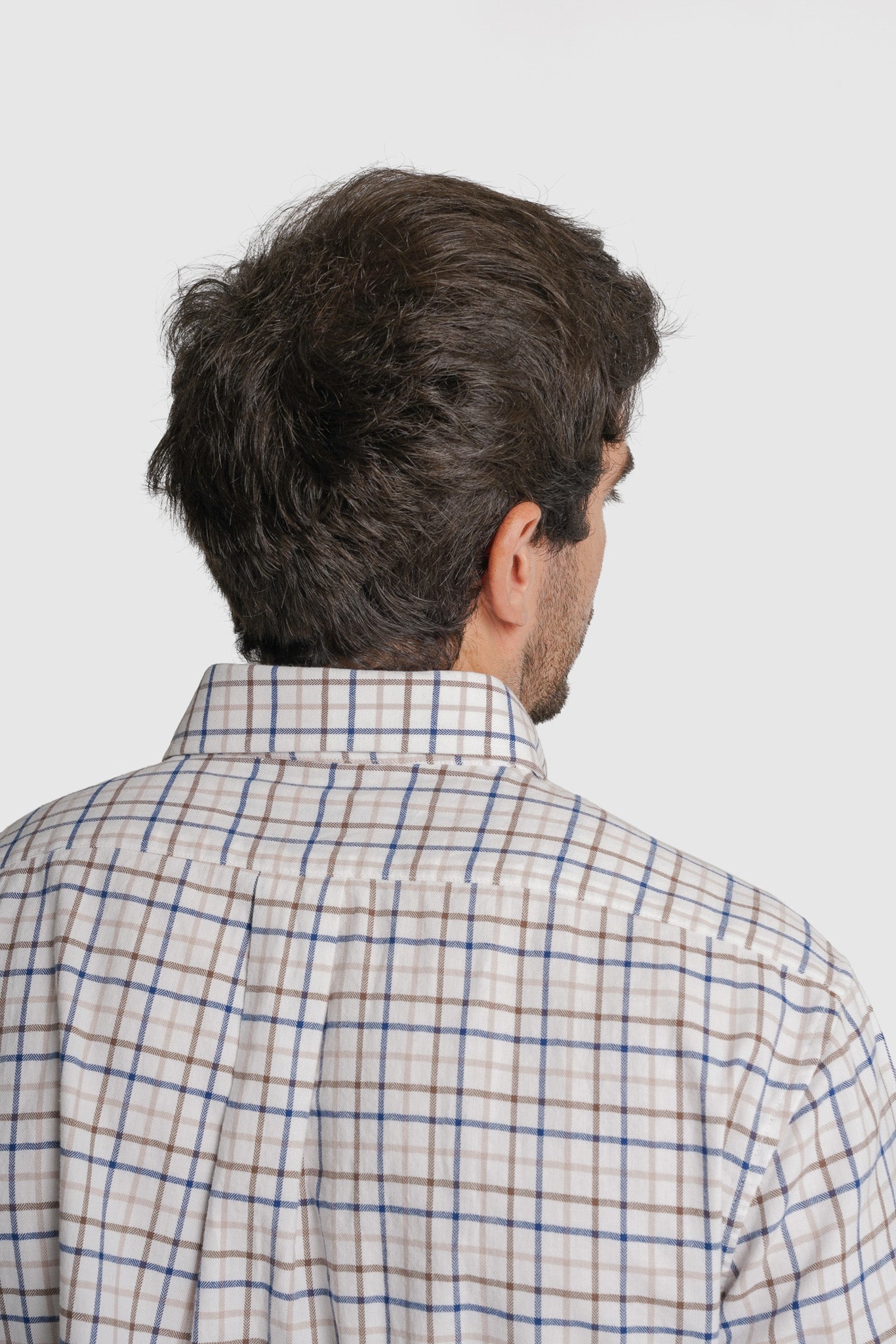 CAMISA FLANELA REGULAR FIT CASTANHA AO QUADRADO MR. BLUE