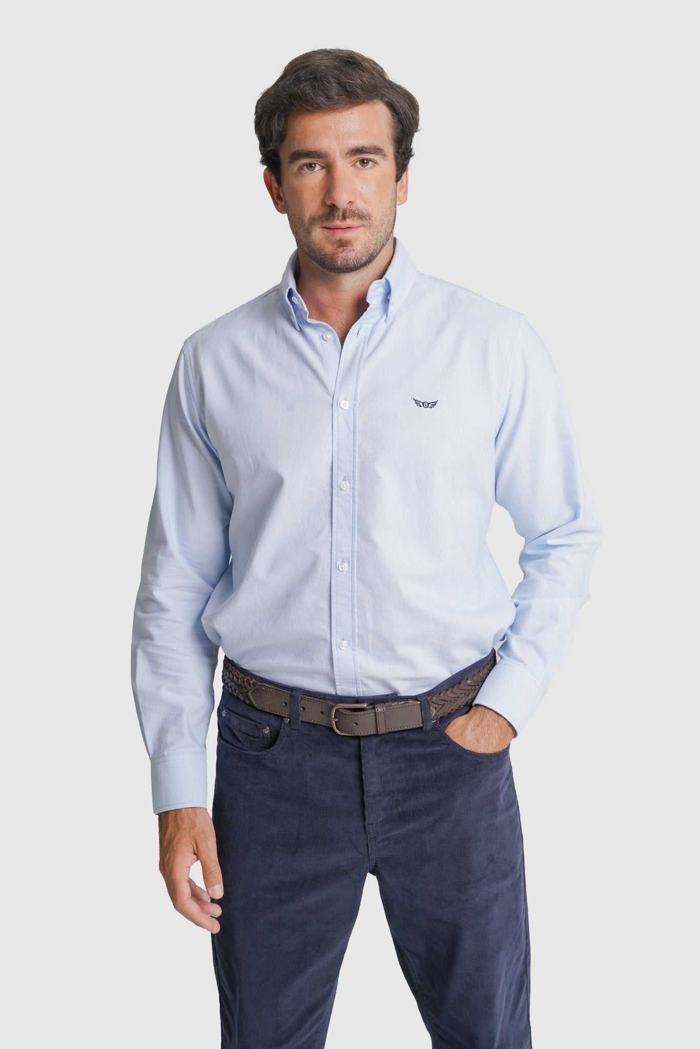 CAMISA OXFORD REGULAR FIT AZUL LISA MR. BLUE