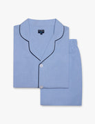 PIJAMA ALGODÃO CLASSIC FIT AZUL LISO MR. BLUE