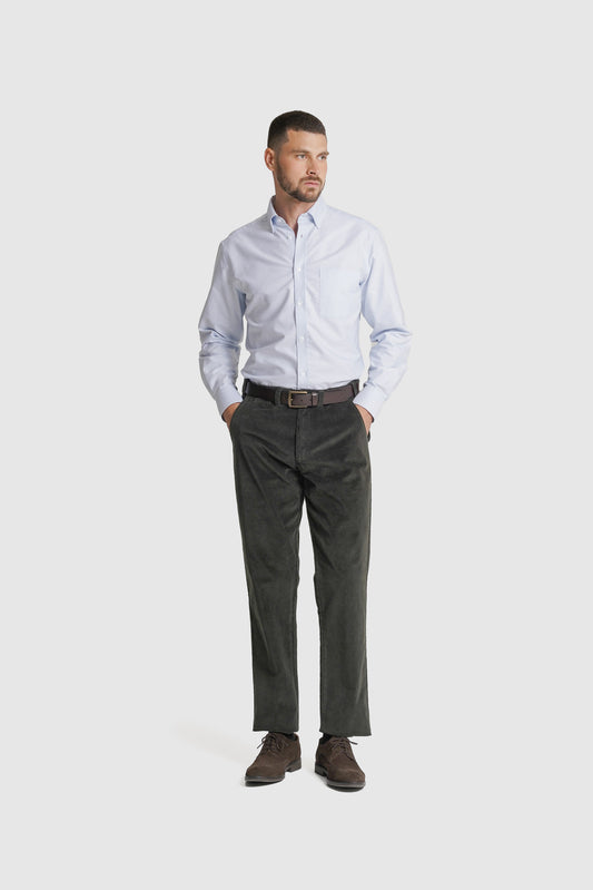 CALÇAS ALGODÃO CLASSIC FIT VERDES LISAS MR. BLUE