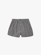 BOXERS ALGODÃO CLASSIC FIT CINZENTOS ÀS RISCAS MR. BLUE