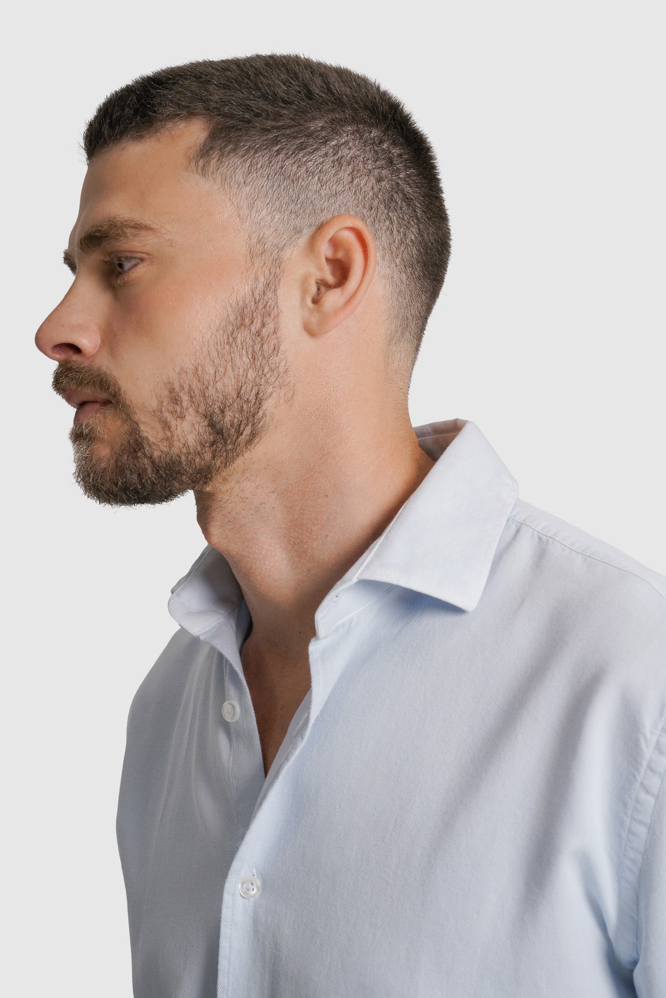 CAMISA PIQUET REGULAR FIT AZUL LISA MARK BELLUCCI