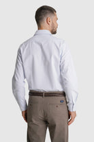 CAMISA ALGODÃO SLIM FIT AZUL LISA MR. BLUE