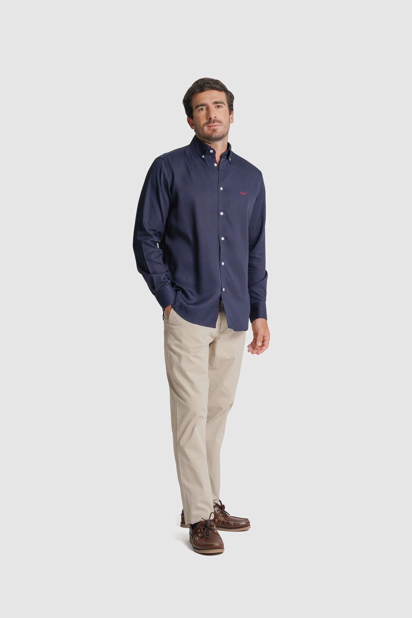 CAMISA TWILL REGULAR FIT AZUL LISA MR. BLUE