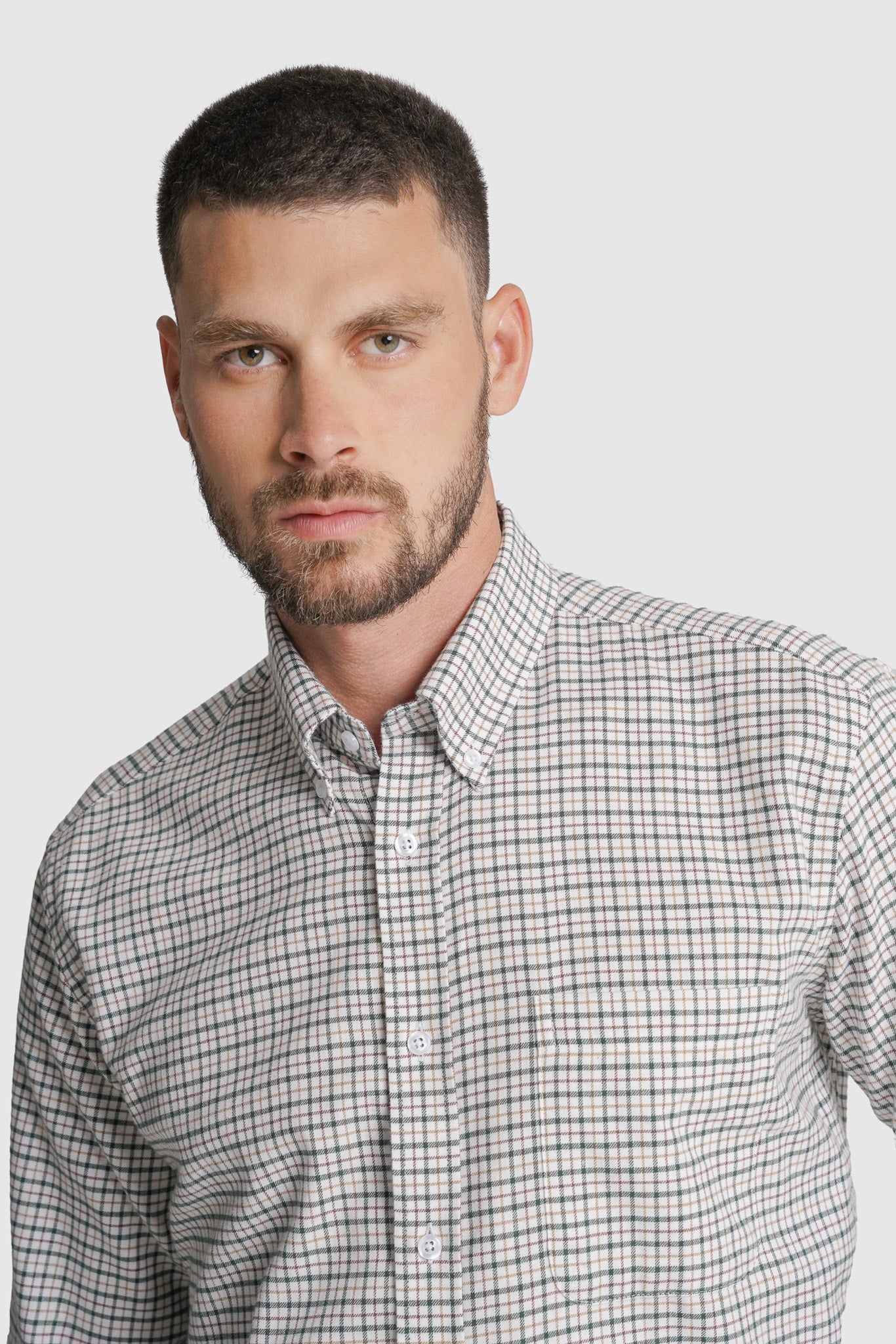 CAMISA FLANELA REGULAR FIT VERDE AO QUADRADO MR. BLUE