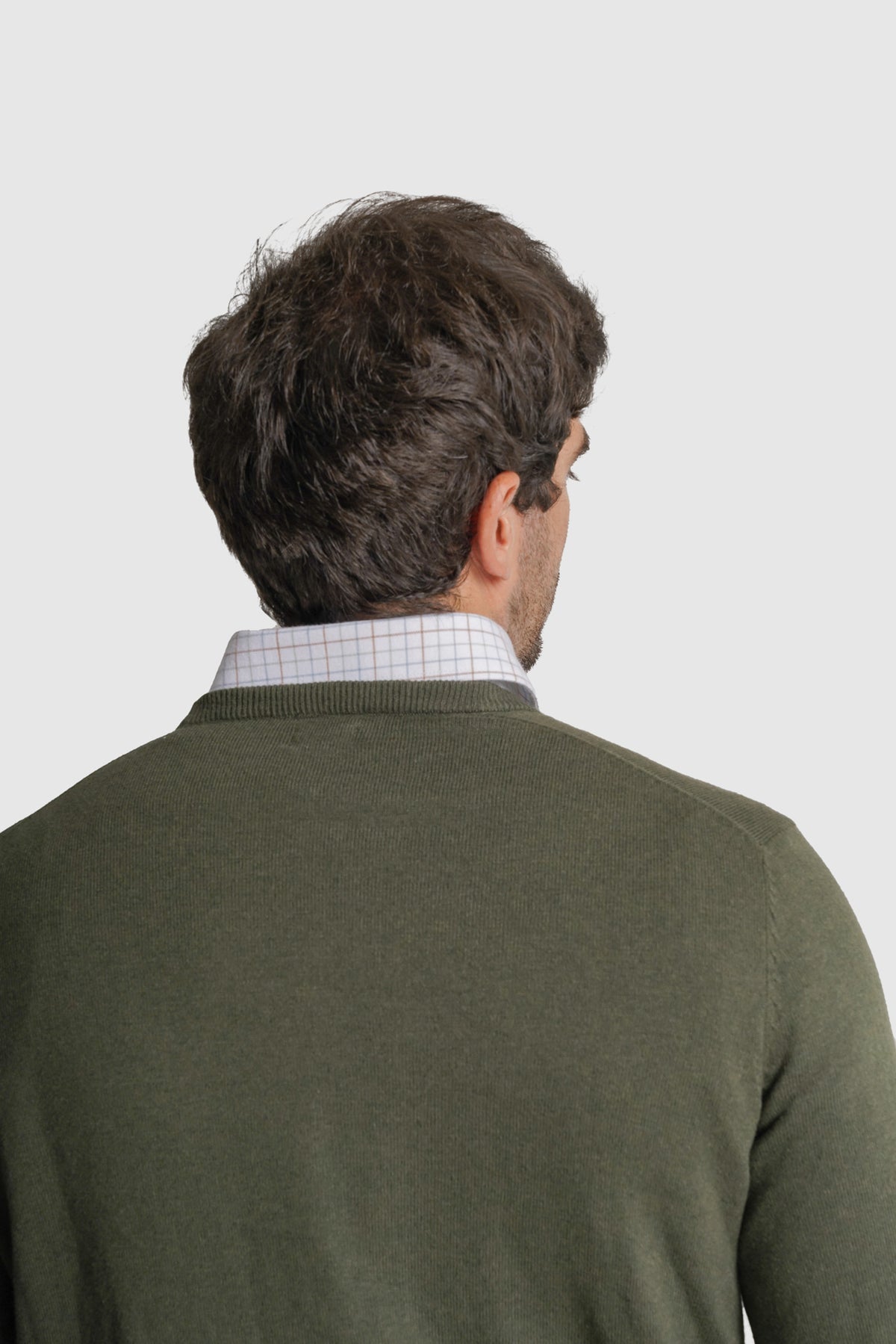 PULLOVER CAXEMIRA REGULAR FIT VERDE LISO MR. BLUE