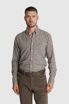 CAMISA FLANELA REGULAR FIT VERDE AO QUADRADO MR. BLUE