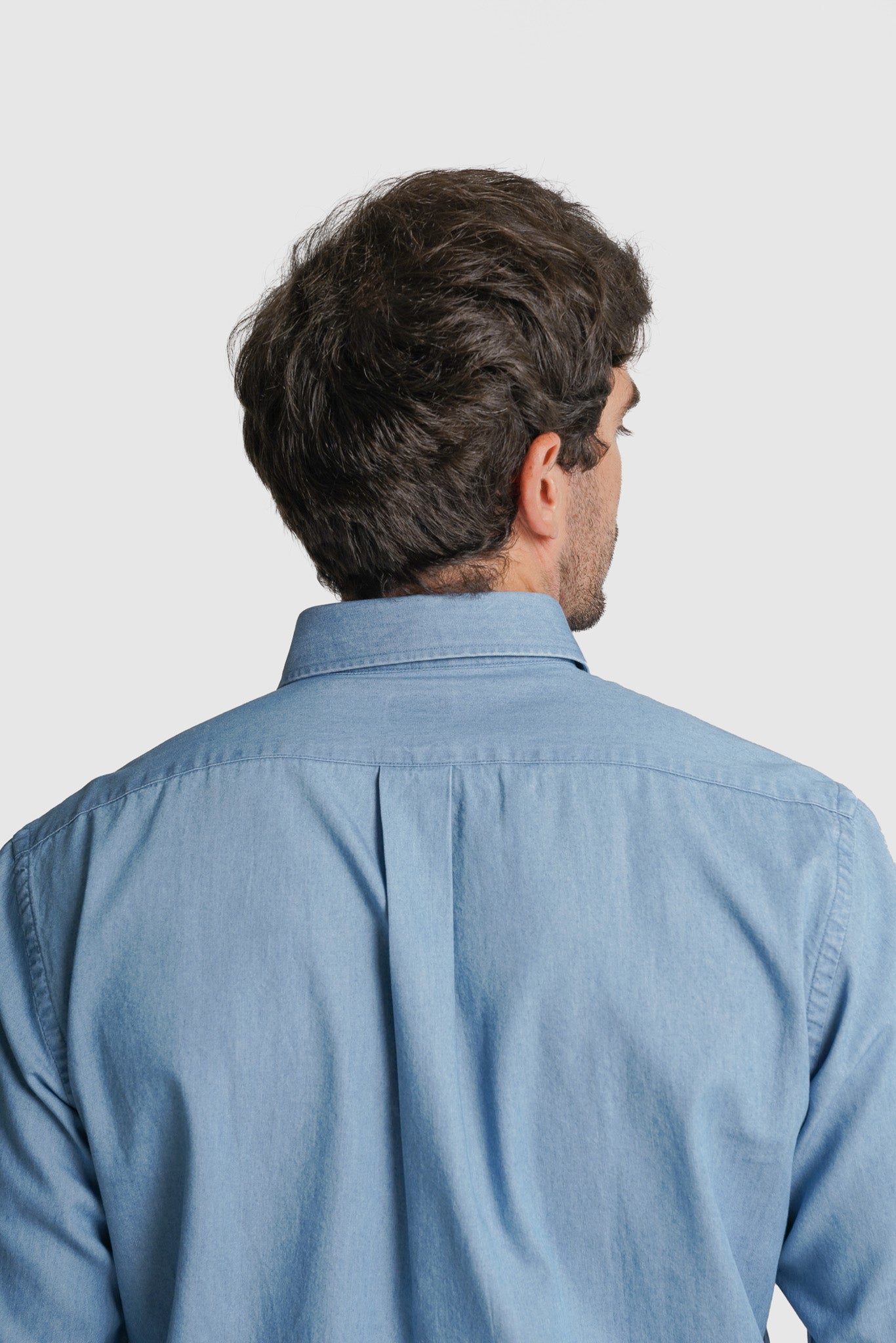 CAMISA GANGA REGULAR FIT AZUL LISA MR. BLUE
