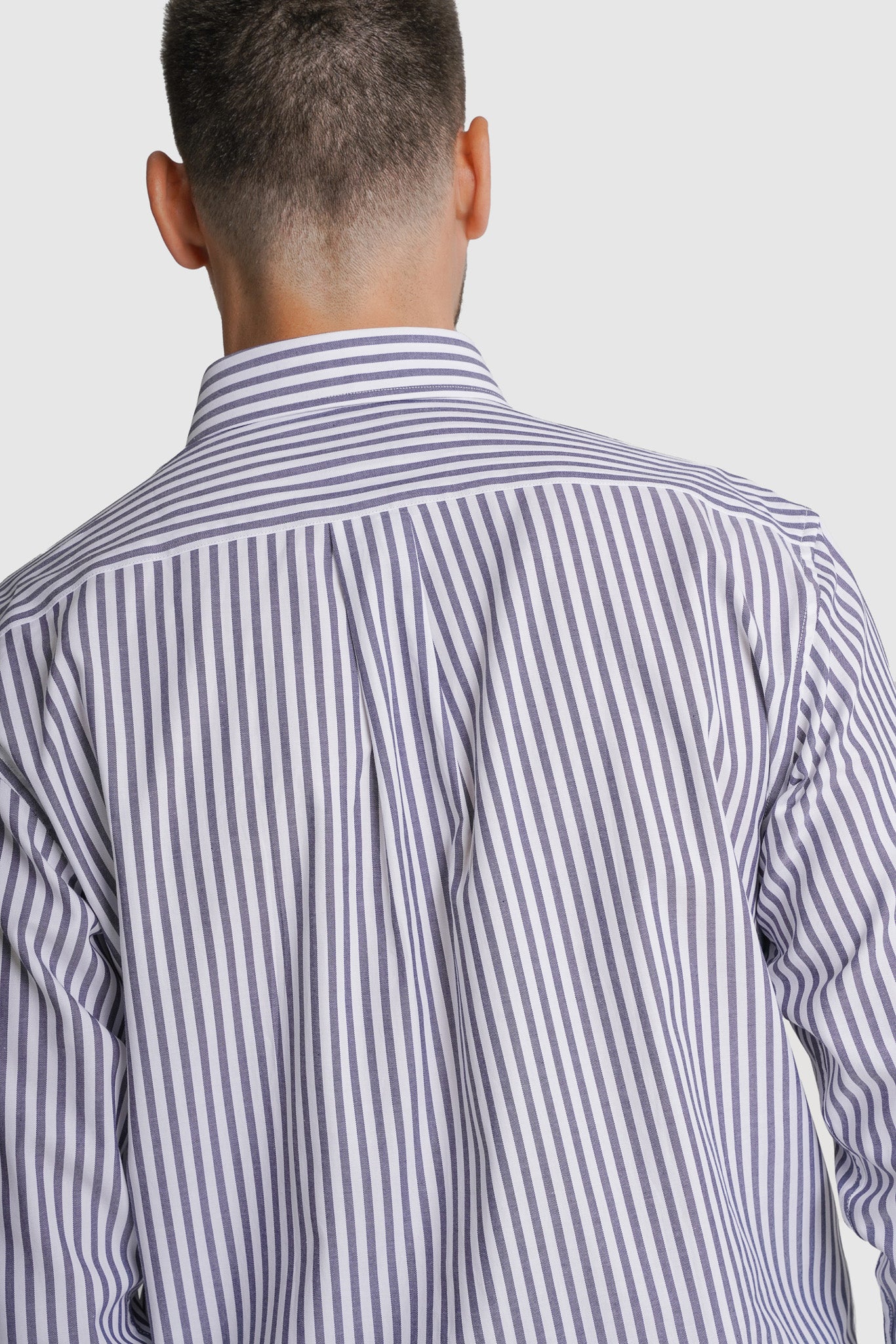 CAMISA TWILL REGULAR FIT AZUL ÀS RISCAS MR. BLUE