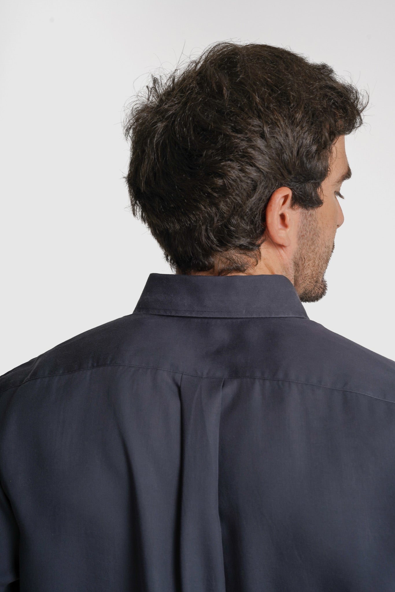 CAMISA TWILL REGULAR FIT CINZENTA LISA MR. BLUE