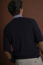 CARDIGAN LÃ REGULAR FIT AZUL LISO MR. BLUE
