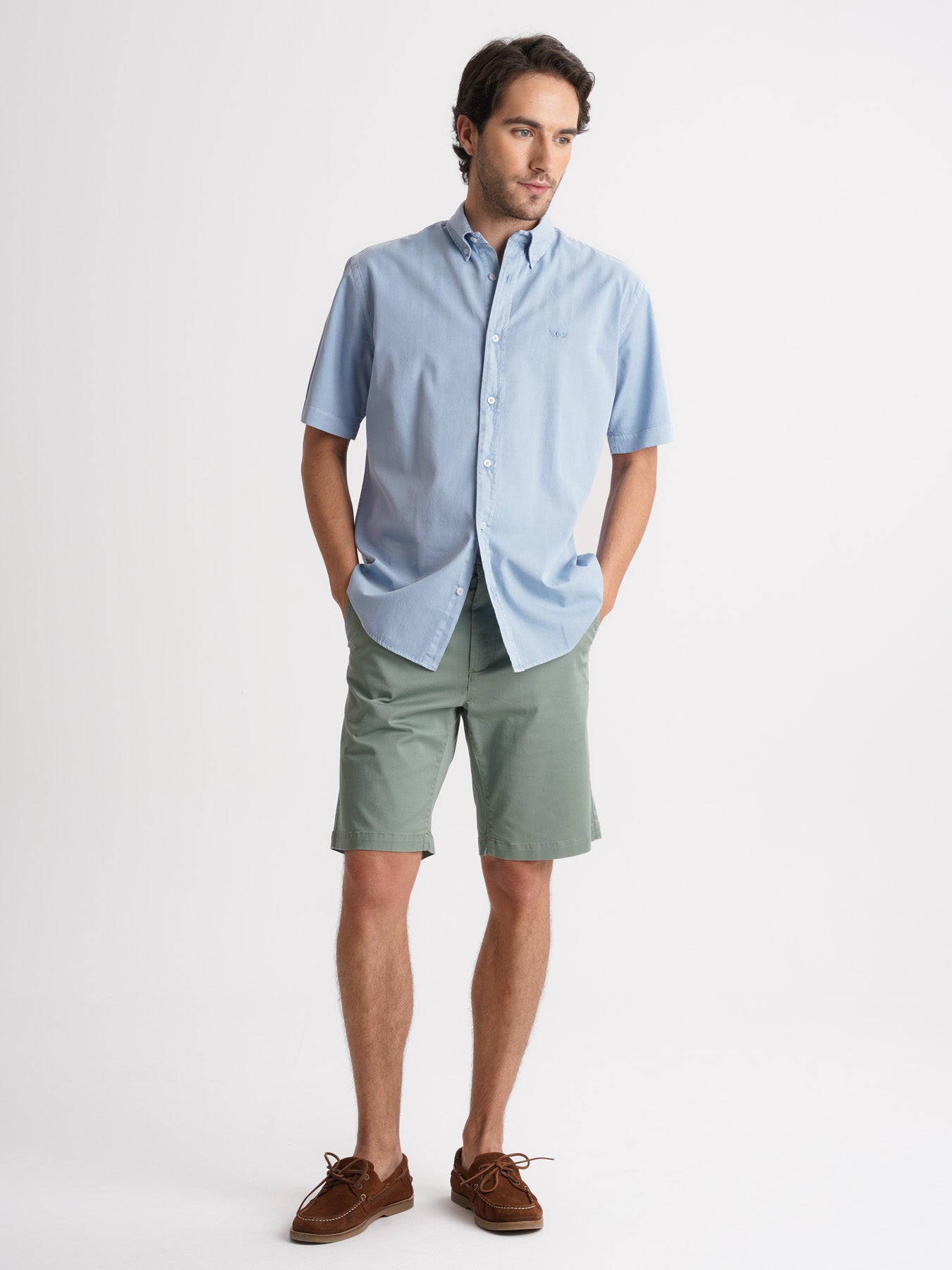 Mr. Blue Regular Fit Twill Shirt
