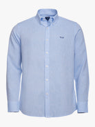 Regular Fit Blue Linen Shirt Mr. Blue