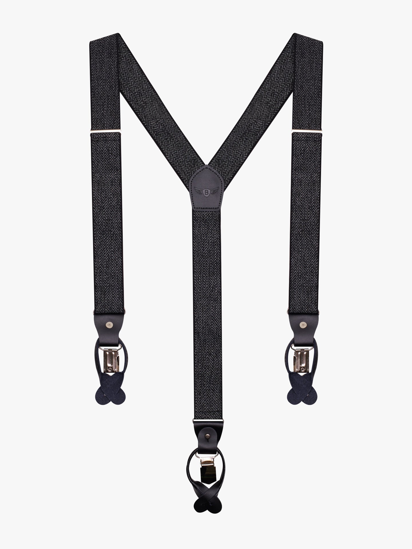 Mr. Blue Black Suspenders
