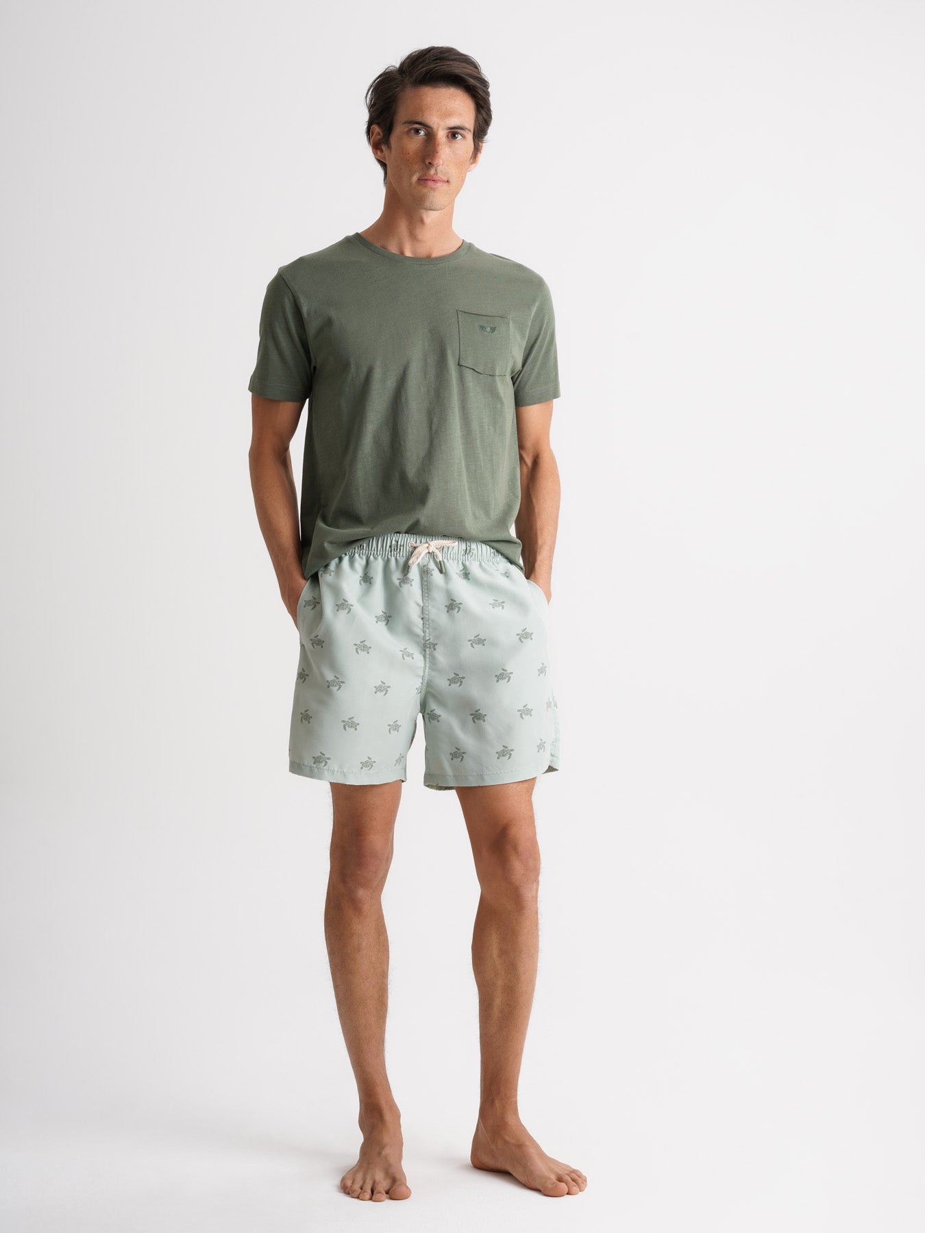 Mr. Blue Classic Green Swimsuit