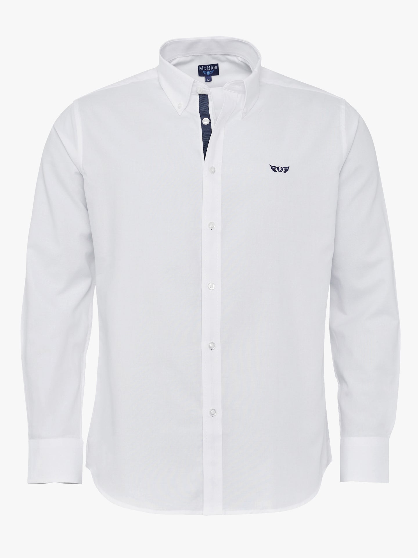 Regular Fit White Oxford Shirt Mr. Blue