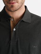 Polo Regular Fit Piquet Cinzento Mr. Blue