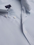 Camisa Regular Fit Linho Azul Mr. Blue
