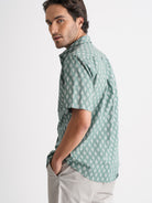 Regular Fit Green Poplin Shirt Mr. Blue