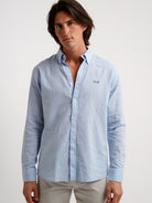 Regular Fit Blue Linen Shirt Mr. Blue