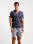 Polo Regular Fit Piquet Azul Mr. Blue