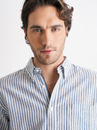 Regular Fit Blue Linen Shirt Mr. Blue