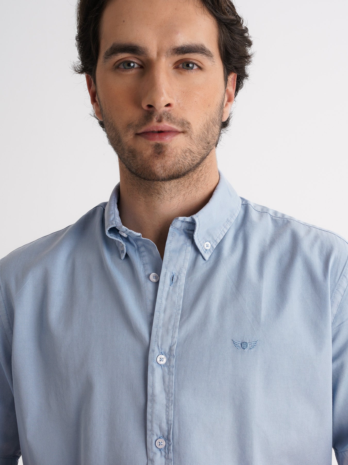Mr. Blue Regular Fit Twill Shirt