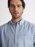 Mr. Blue Regular Fit Twill Shirt