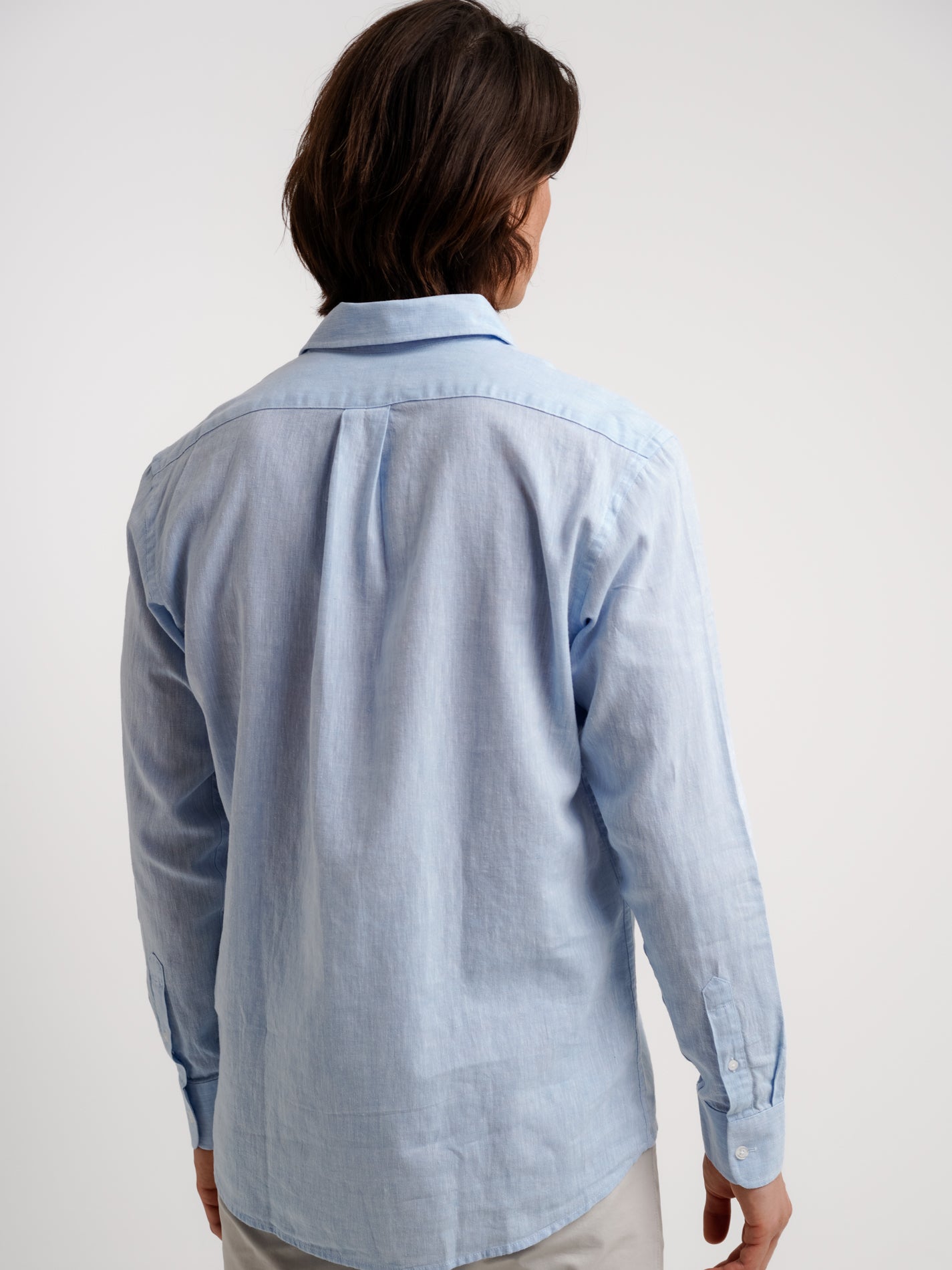 Regular Fit Blue Linen Shirt Mr. Blue